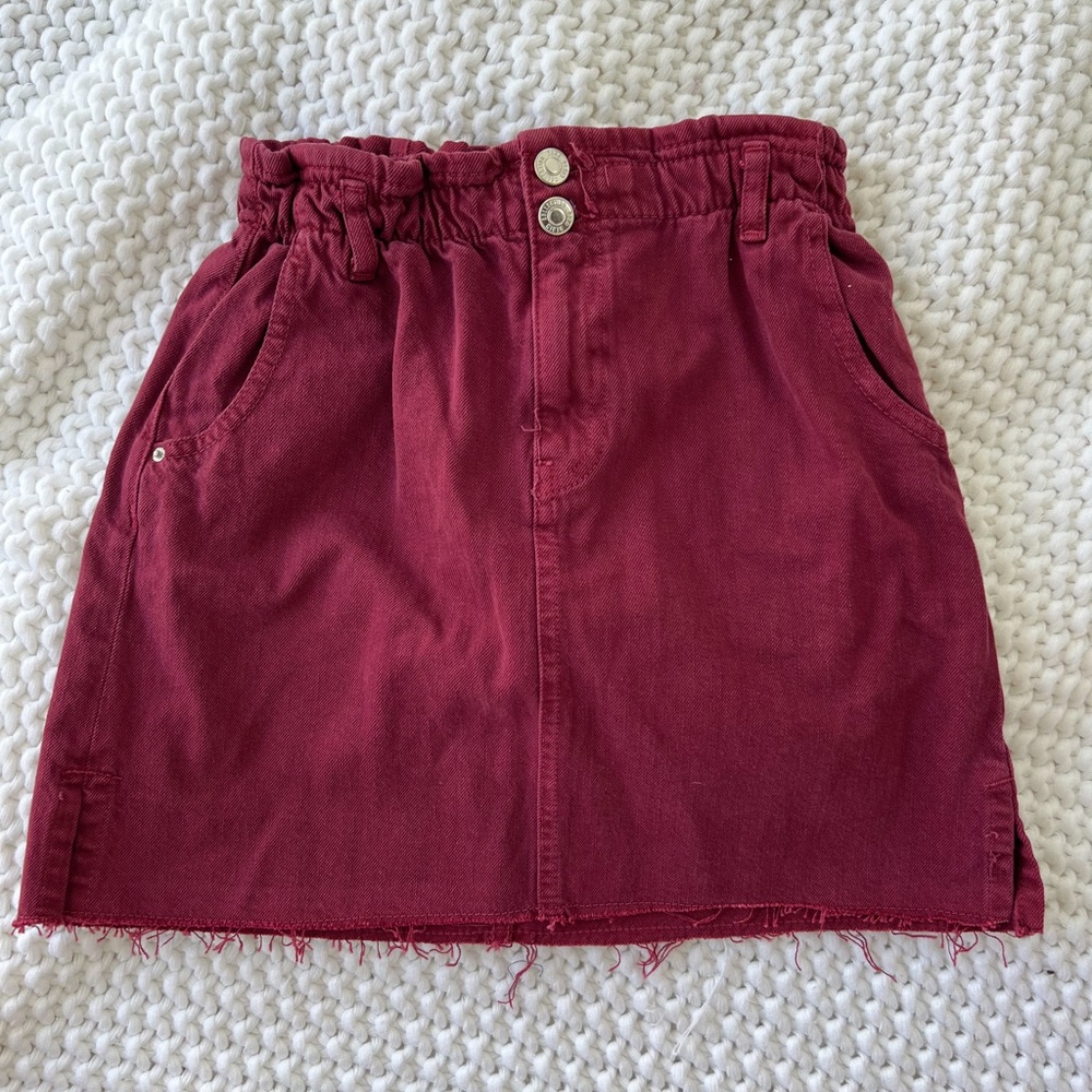 Zara Girls Maroon Skirt 13/14y